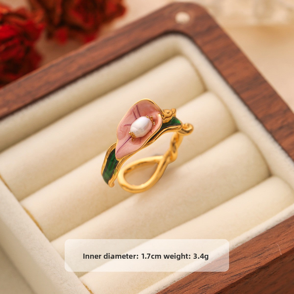 pearl flower ring