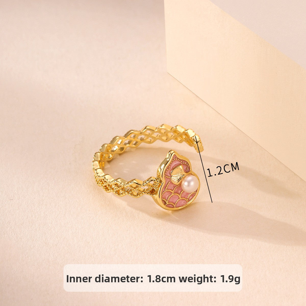 pearl flower ring