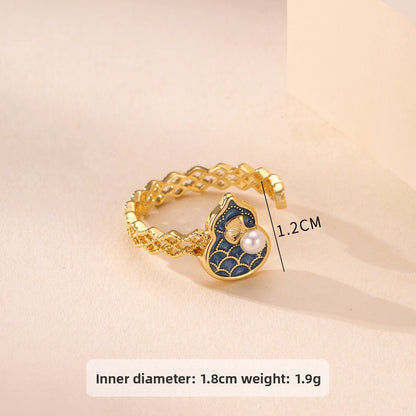 pearl flower ring