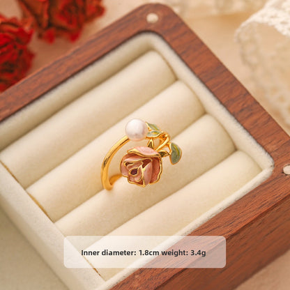pearl flower ring