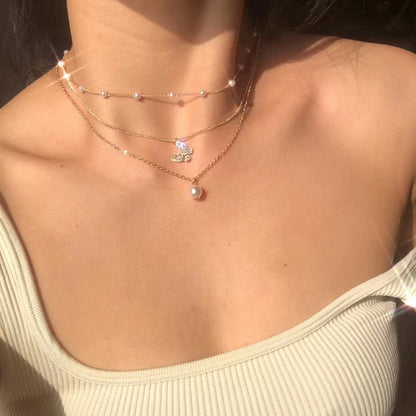 Pearl Heart Necklace