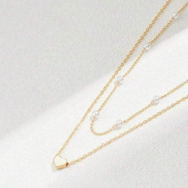 Pearl Heart Necklace