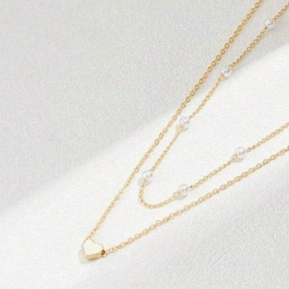 Pearl Heart Necklace