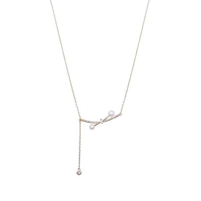 Pearl Necklace Light Luxury Niche Pendant Advanced Design Niche Clavicle Chain