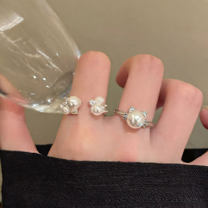 pearl open ring