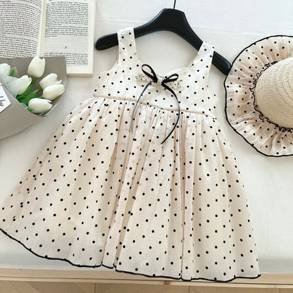 Pearl Polka Dot Princess Dress for Girls
