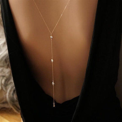 Pearl Rhinestone Body Chain