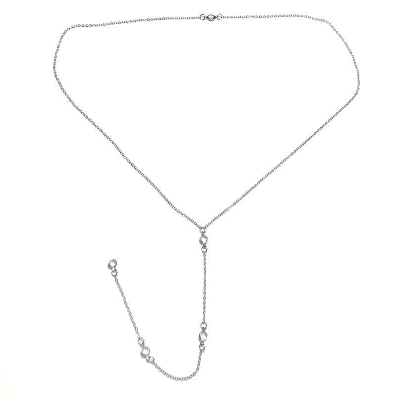 Pearl Rhinestone Body Chain