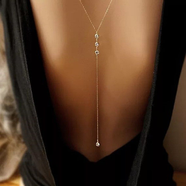 Pearl Rhinestone Body Chain
