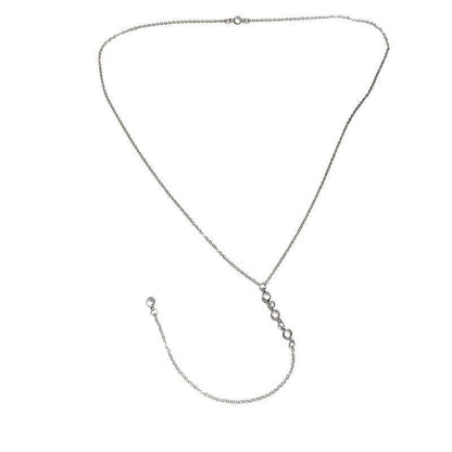 Pearl Rhinestone Body Chain