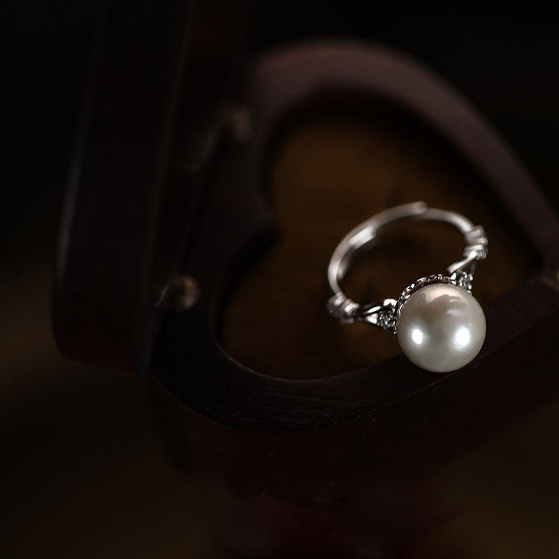 Pearl Ring Silver