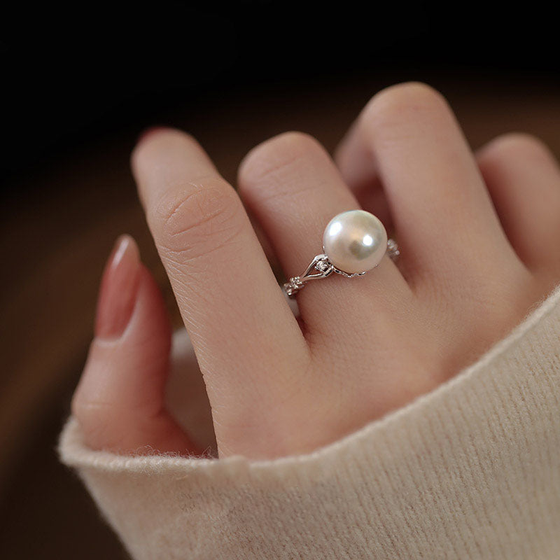 Pearl Ring Silver