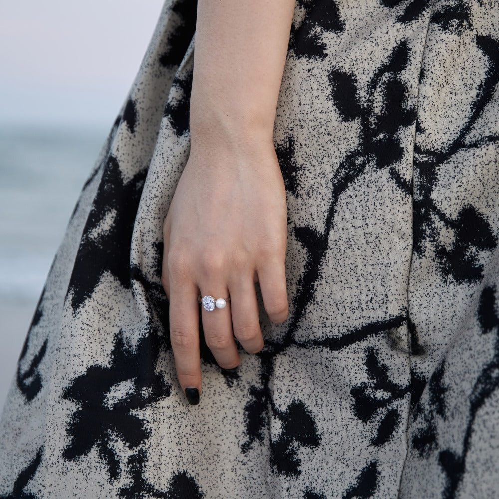 Pearl Ring Women's Gentle Elegant