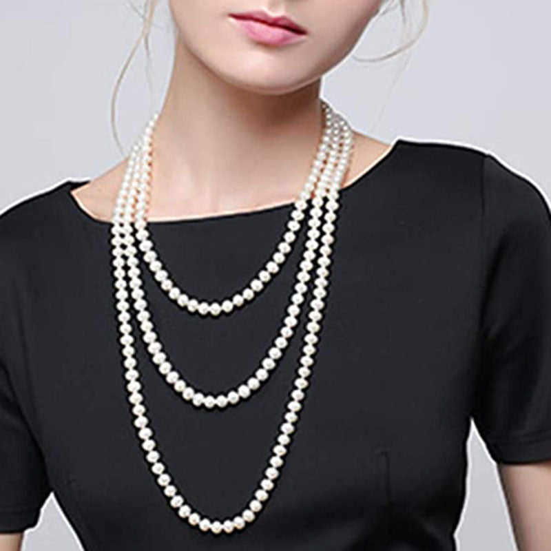 Pearl-Style Necklace for Formal Dresses