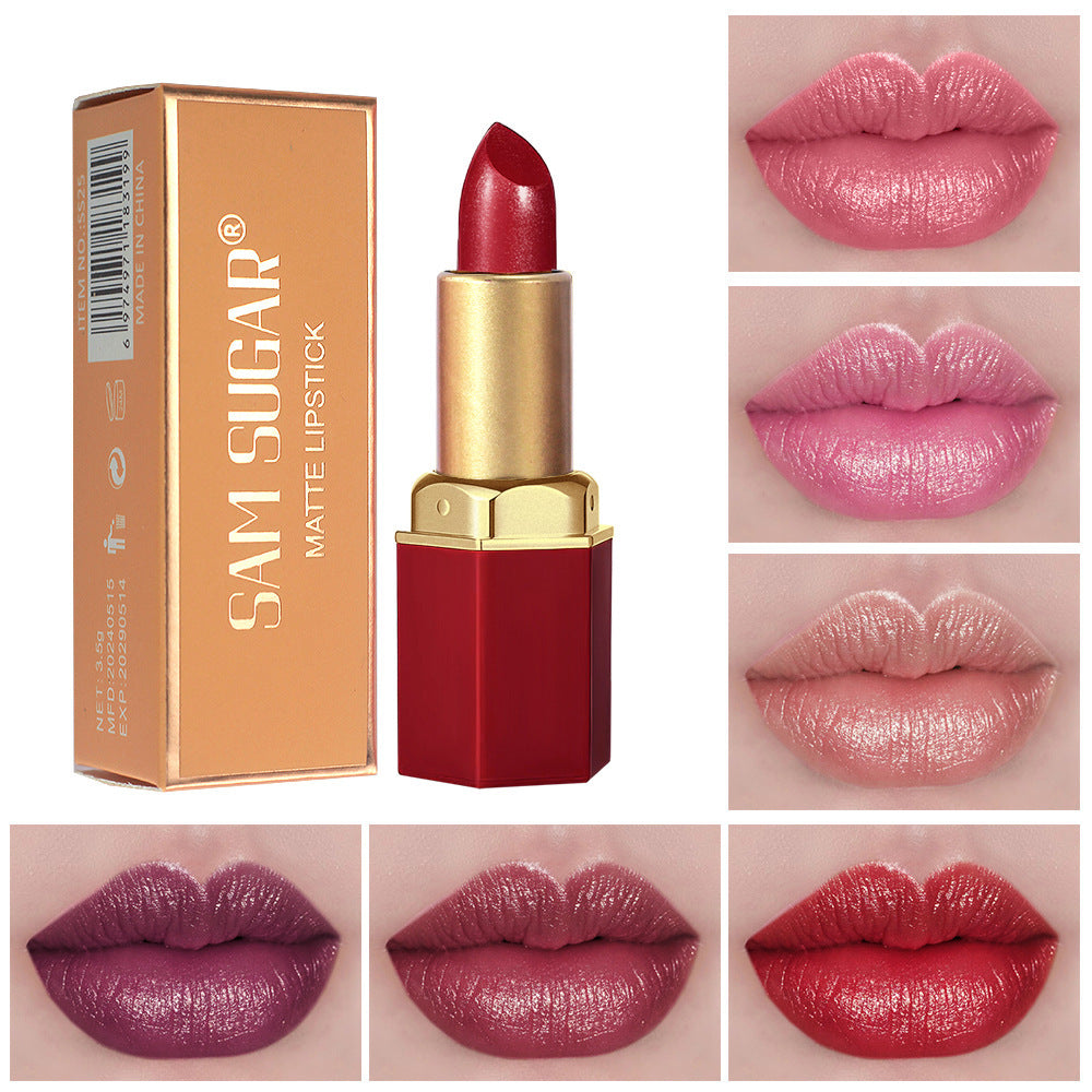 Pearlescent diamond lip gloss