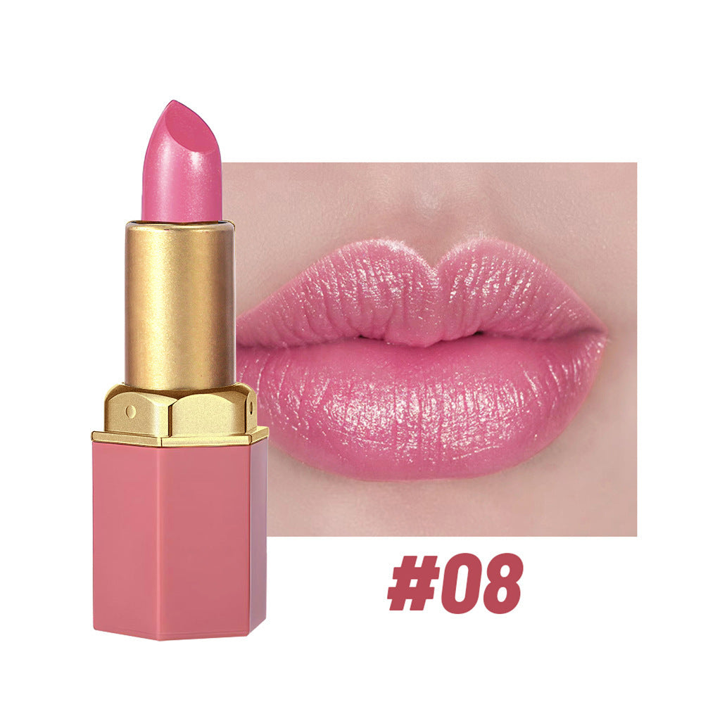 Pearlescent diamond lip gloss