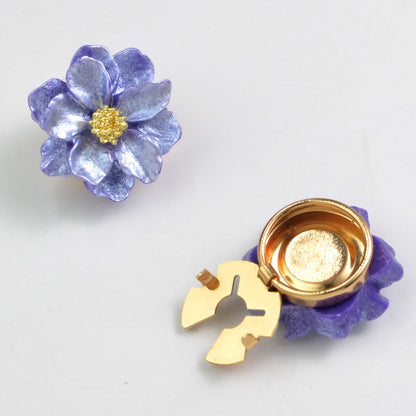 Pearlescent Floral Button Cover