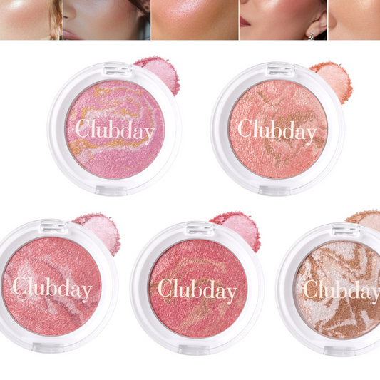 Pearlescent Marble Blush Compact