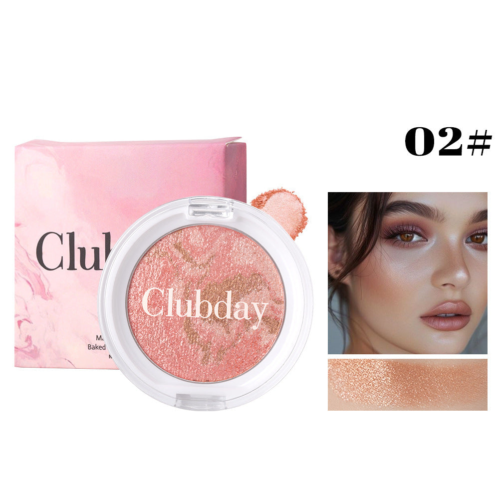 Pearlescent Marble Blush Compact