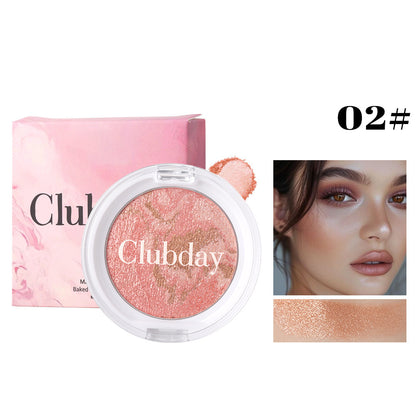 Pearlescent Marble Blush Compact