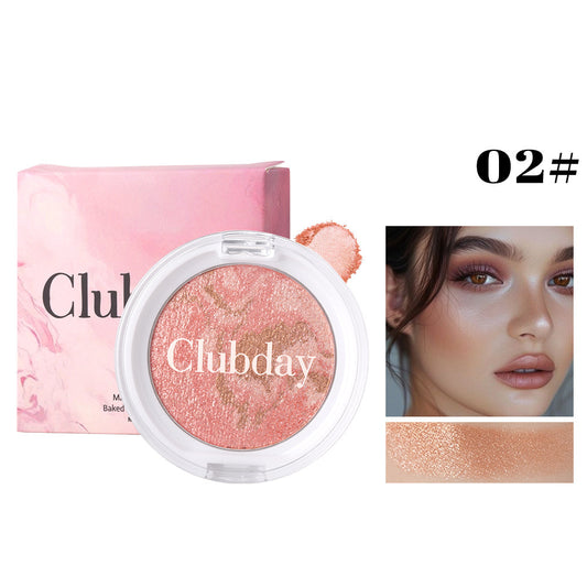 Pearlescent Marble Blush Compact