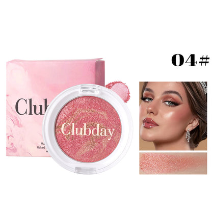 Pearlescent Marble Blush Compact