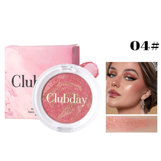 Pearlescent Marble Blush Compact
