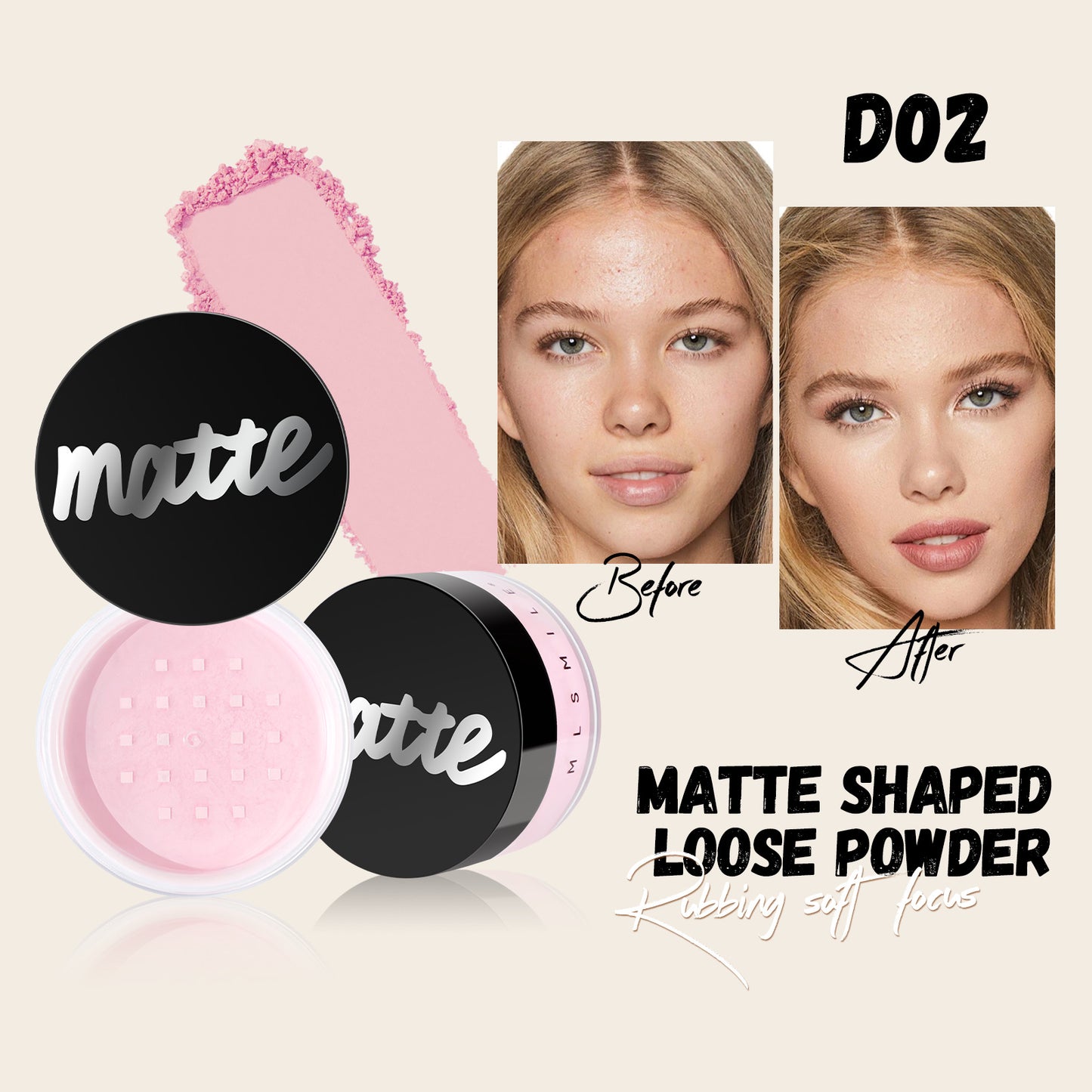 Pearlescent & Matte Loose Powder