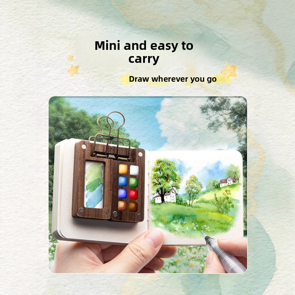 Pearlescent Solid Watercolor Painting Set