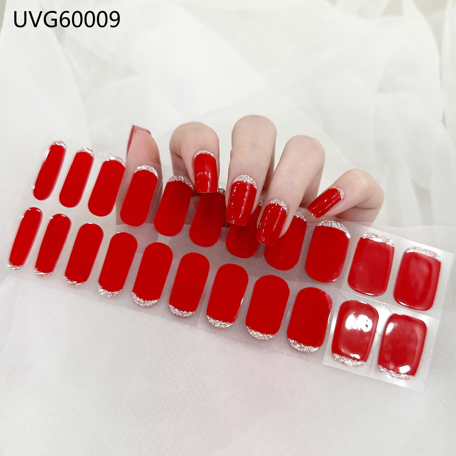 Pearlescent UV Gel Nail Stickers