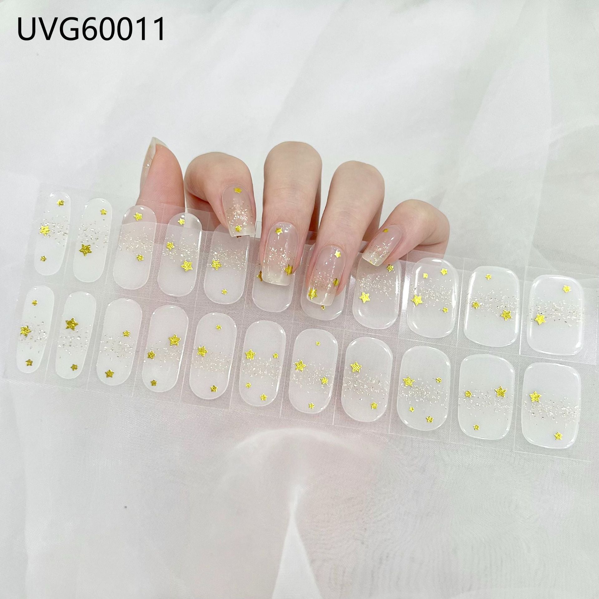 Pearlescent UV Gel Nail Stickers
