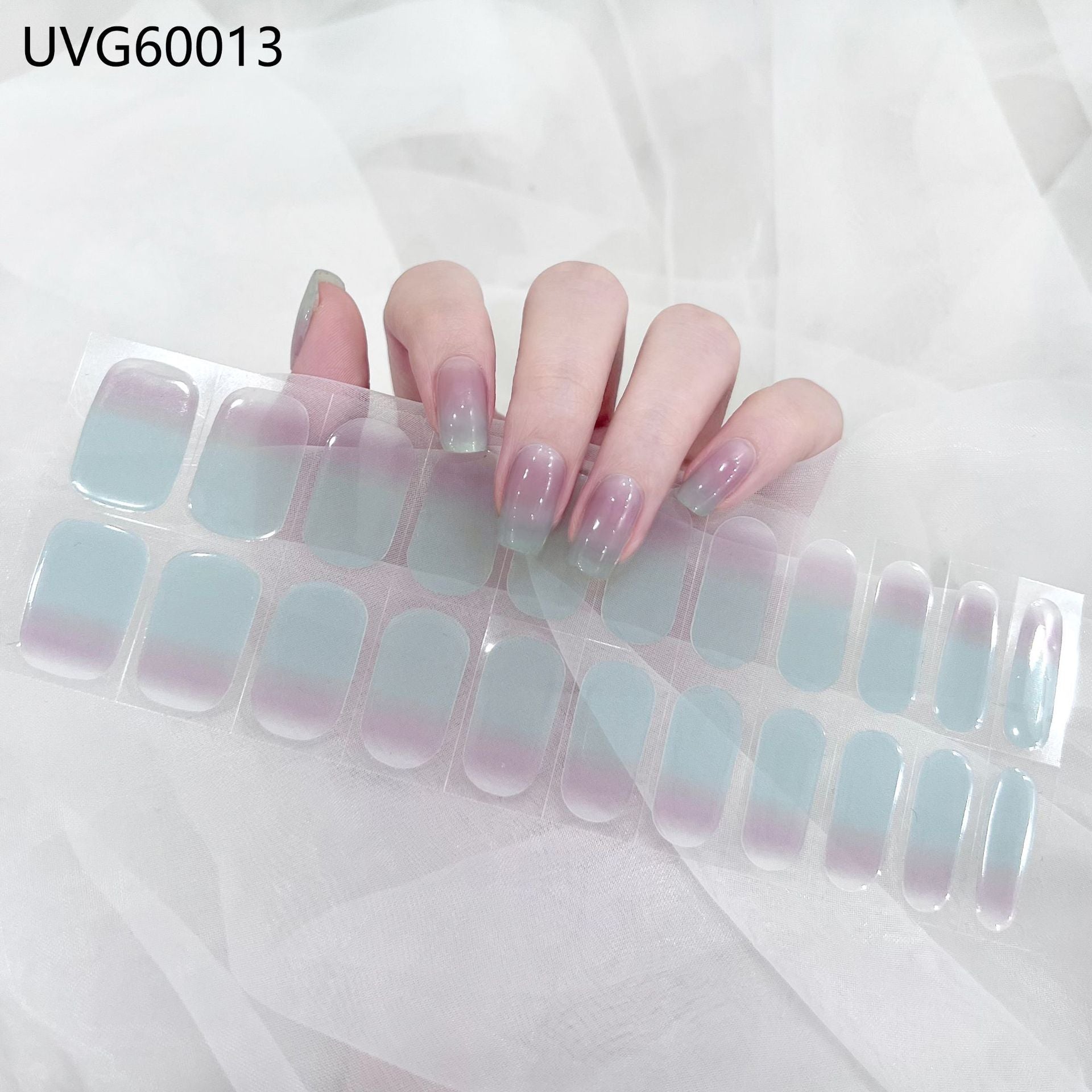 Pearlescent UV Gel Nail Stickers