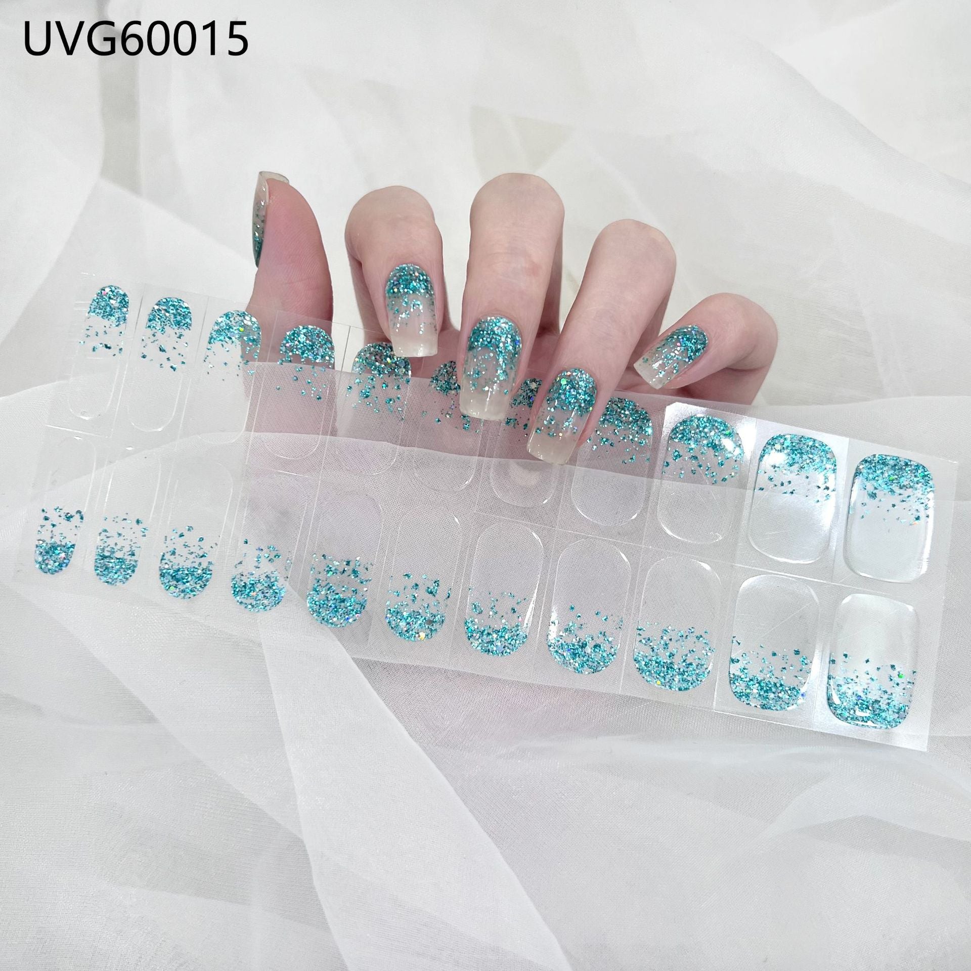 Pearlescent UV Gel Nail Stickers