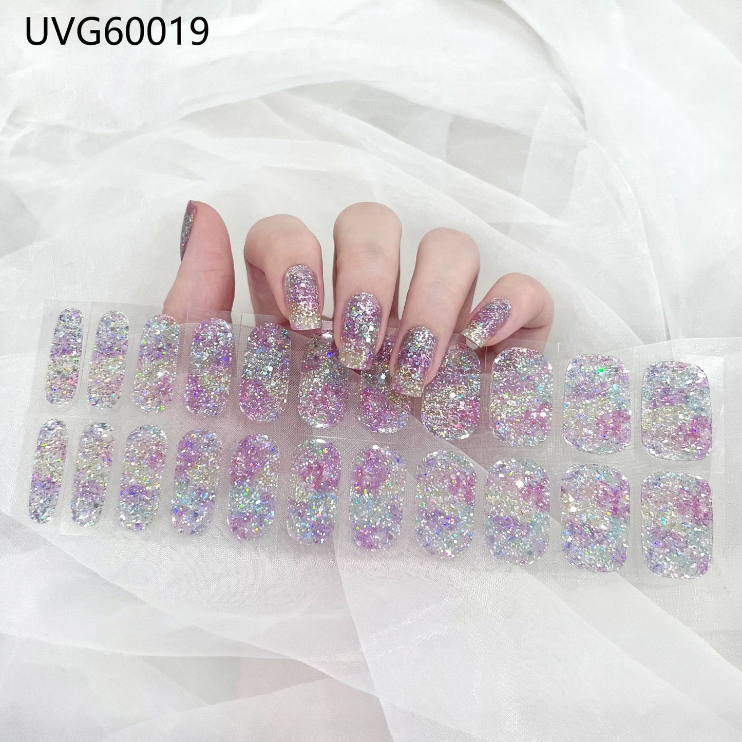 Pearlescent UV Gel Nail Stickers