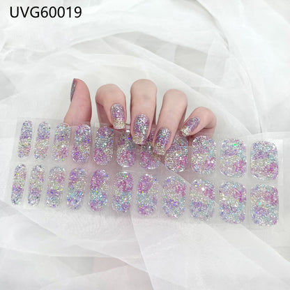 Pearlescent UV Gel Nail Stickers