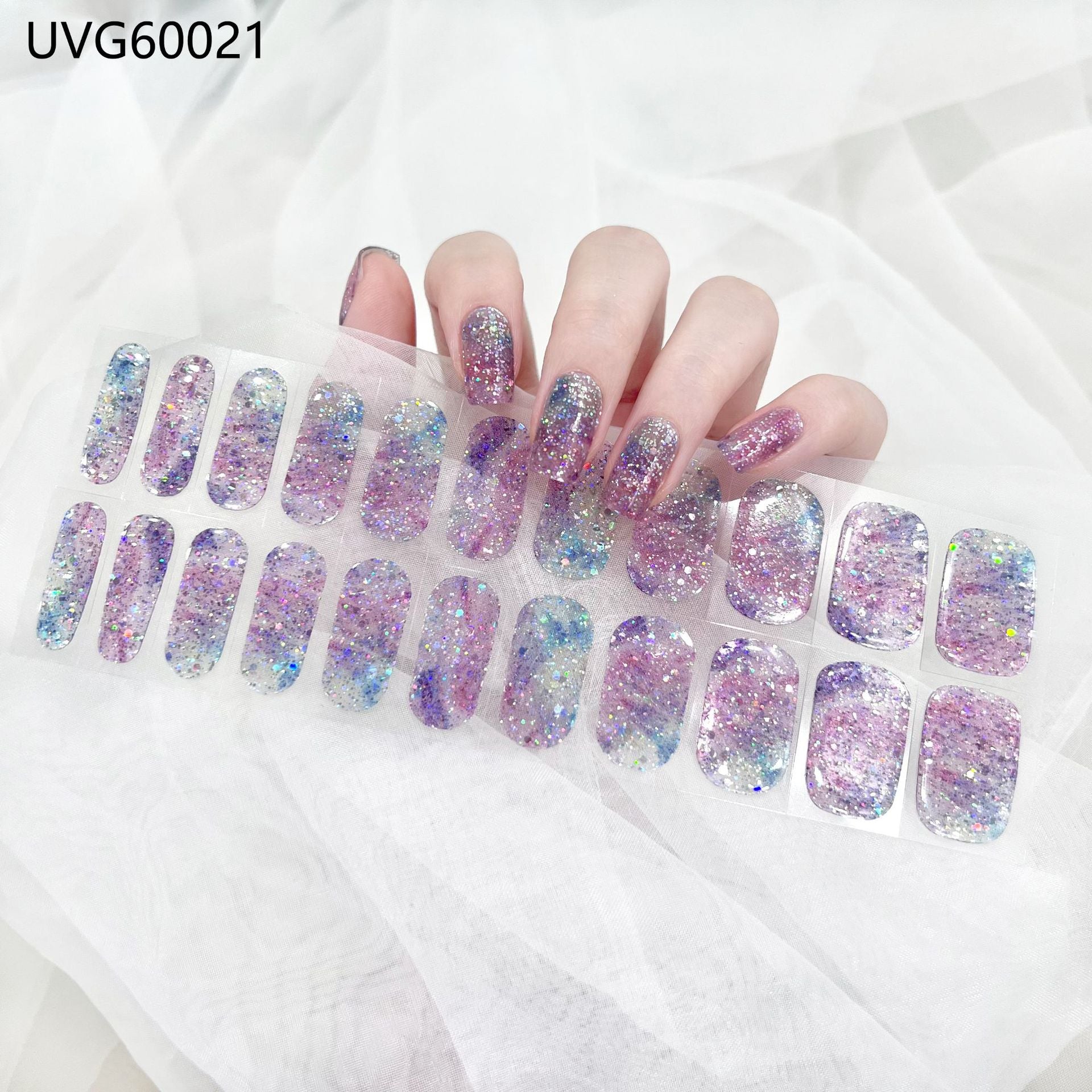 Pearlescent UV Gel Nail Stickers