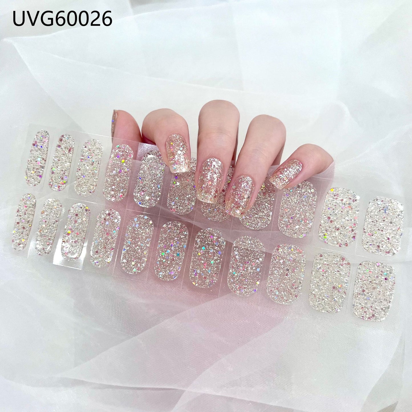 Pearlescent UV Gel Nail Stickers