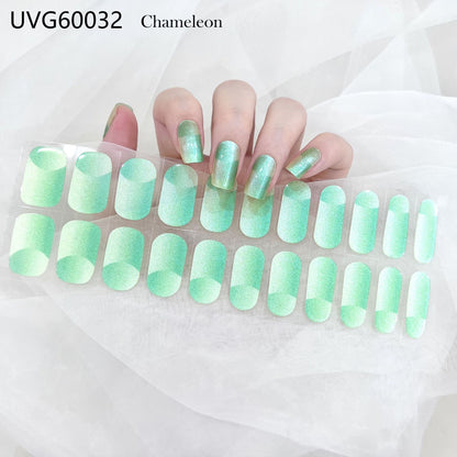 Pearlescent UV Gel Nail Stickers