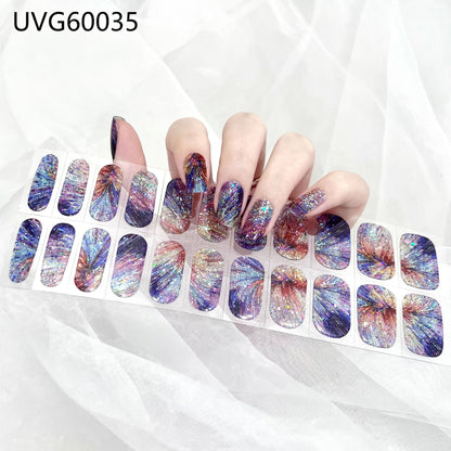 Pearlescent UV Gel Nail Stickers