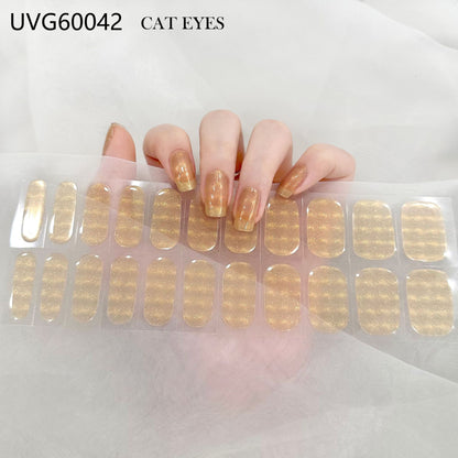 Pearlescent UV Gel Nail Stickers