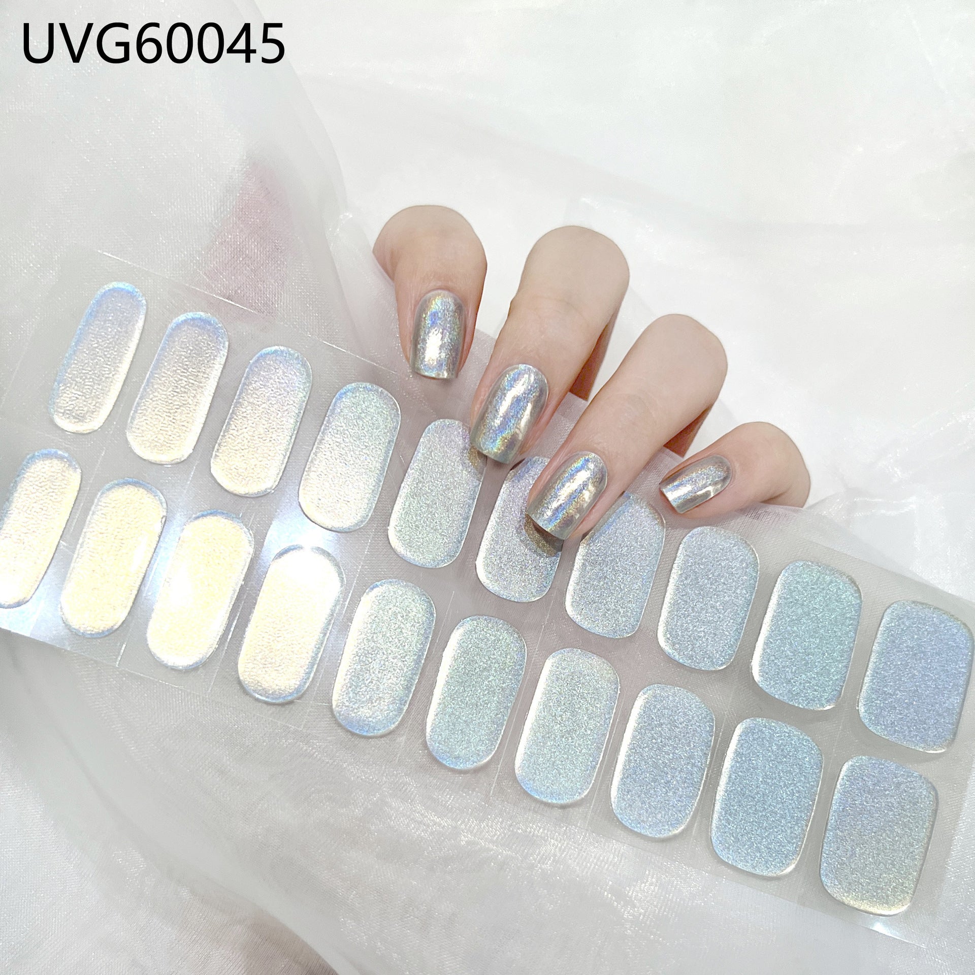 Pearlescent UV Gel Nail Stickers