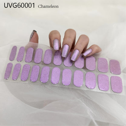 Pearlescent UV Gel Nail Stickers