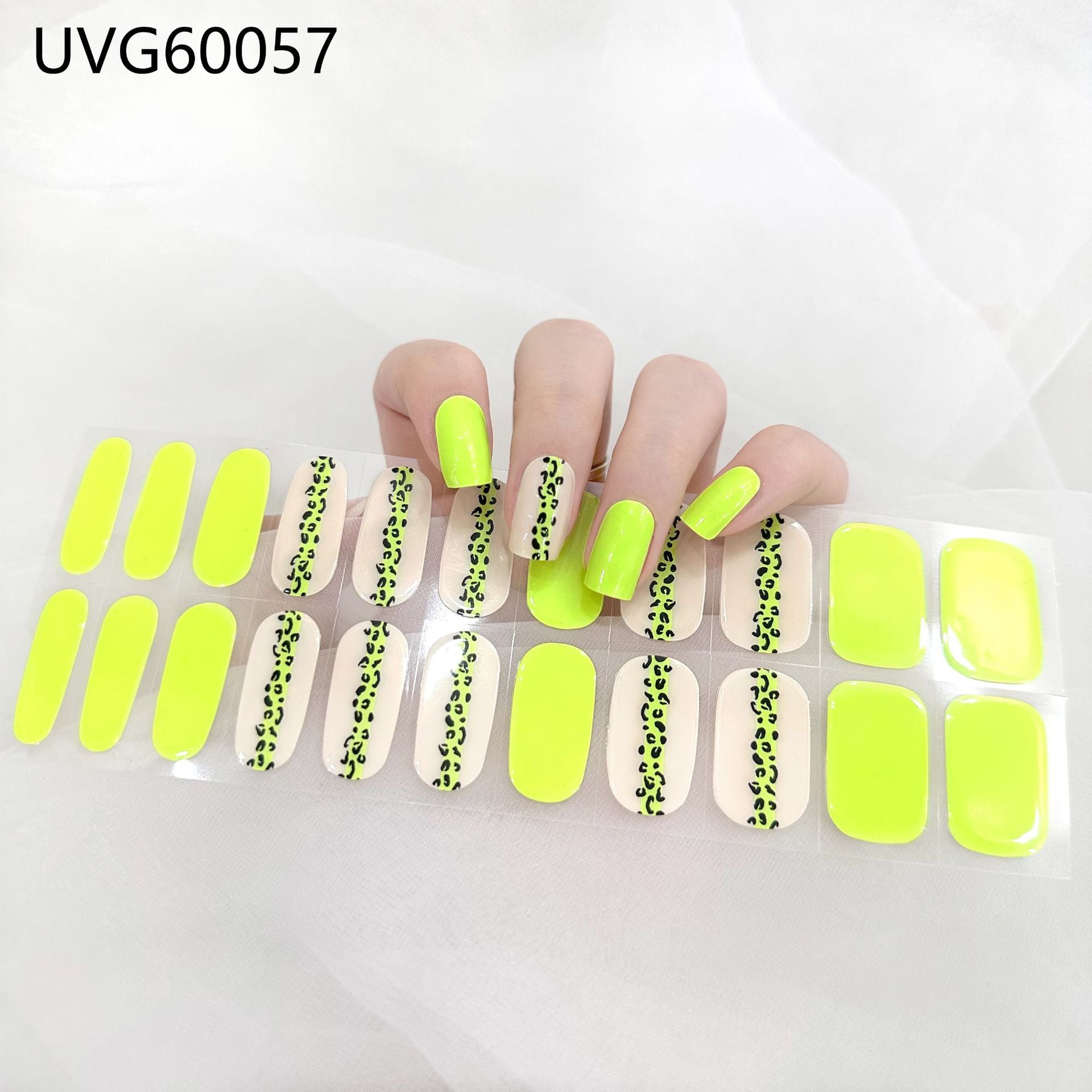 Pearlescent UV Gel Nail Stickers