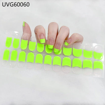Pearlescent UV Gel Nail Stickers