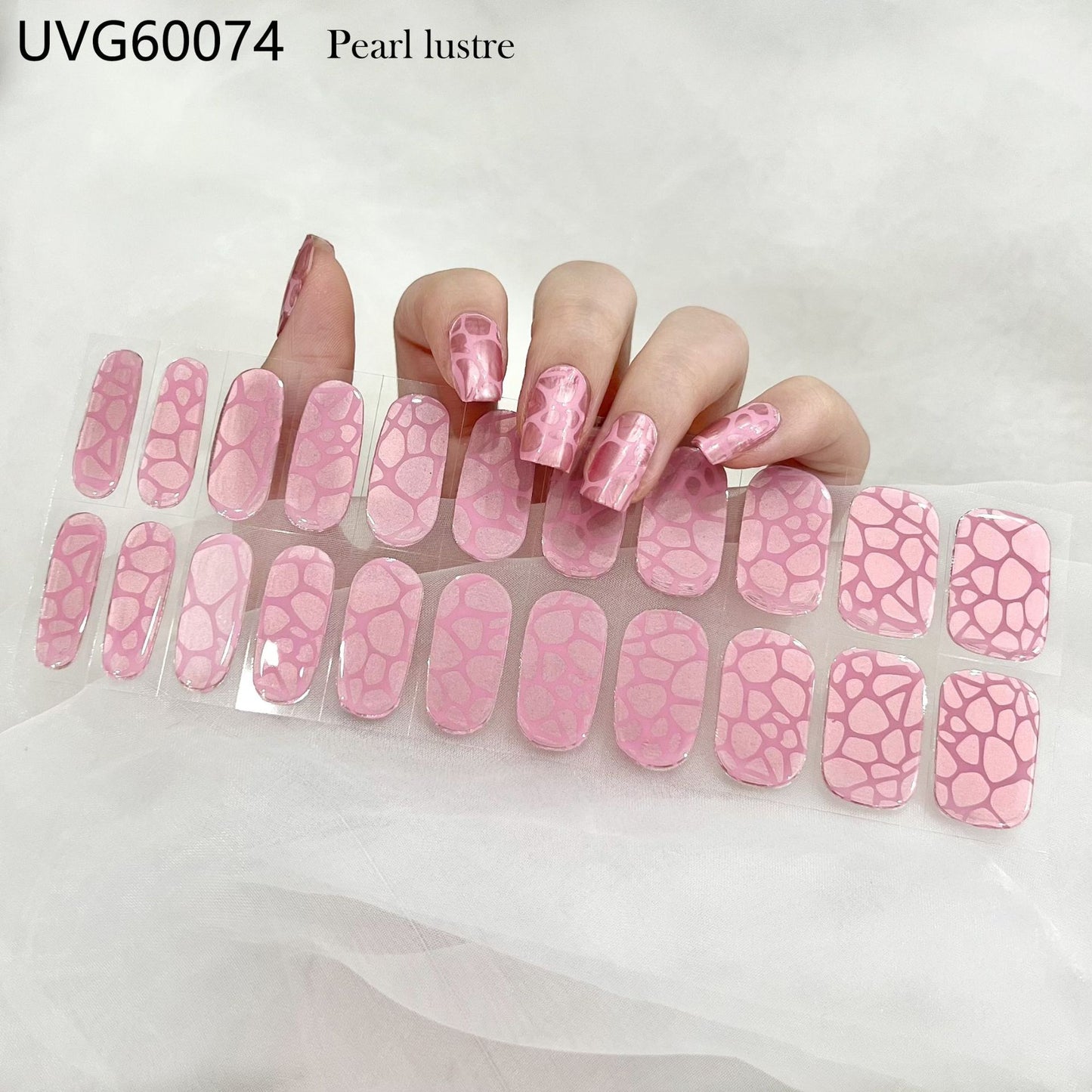 Pearlescent UV Gel Nail Stickers