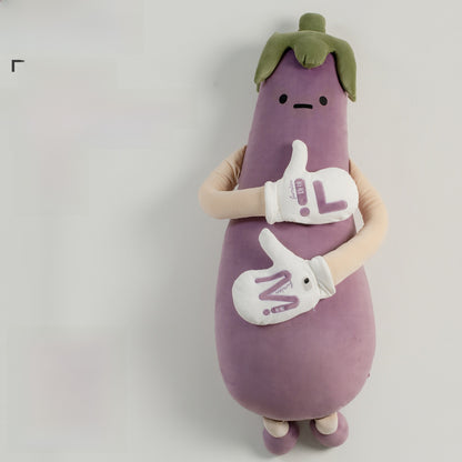 Peas gently rock the sleeping doll and pat it.
