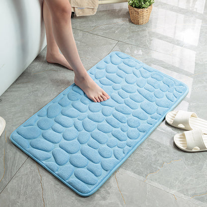 Pebble Bathroom Memory Foam Floor Mat