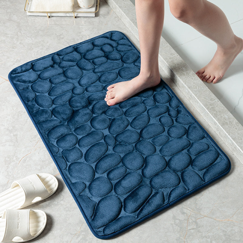 Pebble Bathroom Memory Foam Floor Mat
