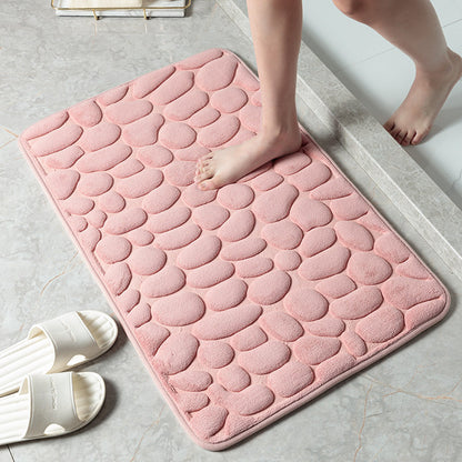 Pebble Bathroom Memory Foam Floor Mat