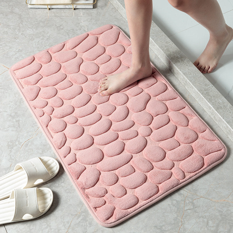 Pebble Bathroom Memory Foam Floor Mat